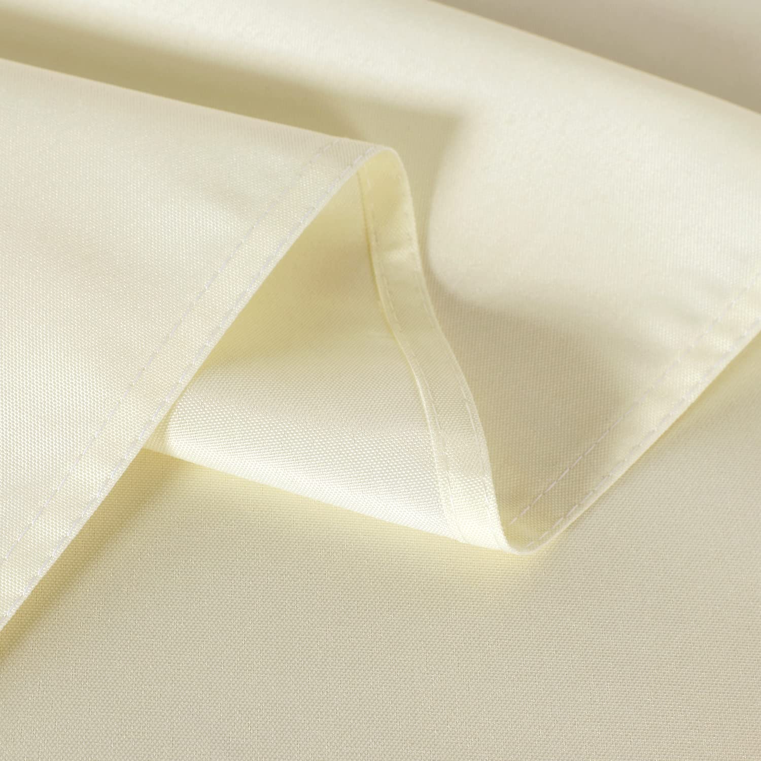 Sancua 2 Pack Beige Tablecloth 60 X 120 Inch, Rectangle 8 Feet Table Cloth - Stain And Wrinkle Resistant Washable Polyester Tabl